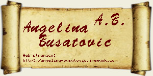 Angelina Bušatović vizit kartica